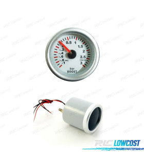 MANÓMETRO PRESSÃO DO TURBO BRANCO