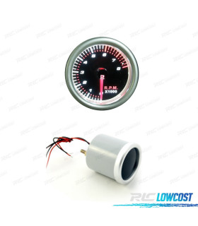 MANOMETRO TACOMETRO 8000 RPM PRETO
