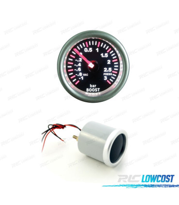 MANÓMETRO PRESSÃO DO TURBO PRETO