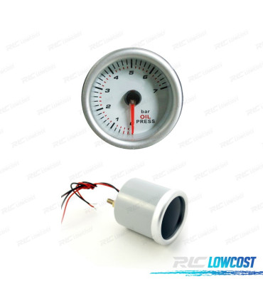 MANÓMETRO PRESSÃO DE OLEO BRANCO