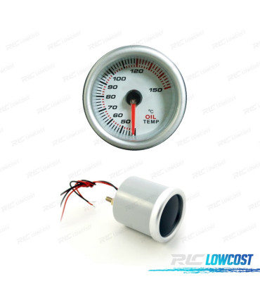 MANÓMETRO TEMPERATURA DE ÓLEO BRANCO