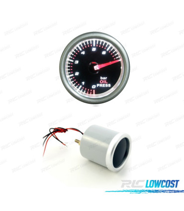 MANÓMETRO PRESSÃO DE OLEO PRETO