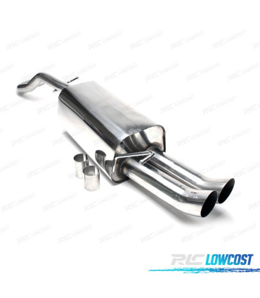 PANELA DE ESCAPE PARA SEAT LEON 09/1996- INOX x2 DTM