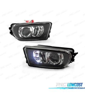 FARÓIS NEVOEIRO LED LUZ DIURNA DE POSIÇÃO BMW E39 FUNDO PRETO