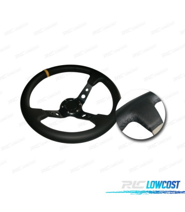 VOLANTE TIPO OMP INVERTIDO PRETO AMARELO