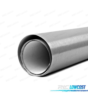 ROLO DE PELICULA TIPO ALUMINIO ESCOVADO