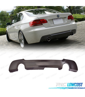 DIFUSOR PÁRA-CHOQUES TRASEIRO BMW E92 E93 06-14 2 SAIDAS REDONDAS