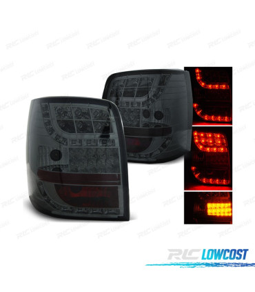 FAROLINS VOLKSWAGEN VW PASSAT VARIANT 00-05 LED FUNDO CROMADO FUMADO
