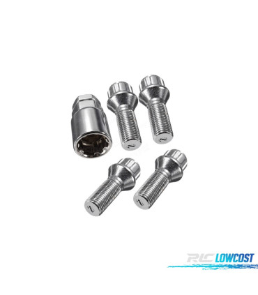 KIT CONJUNTO PERNOS SEGURANÇA ANTI-ROUBO 12X125