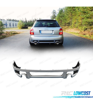 DIFUSOR PÁRA-CHOQUES TRASEIRO AUDI A4 B6 01-04 LOOK RS4