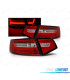 FAROLINS TRASEIROS PARA AUDI A6 4F 08-11 LIGHT BAR VERMELHO CROMADO