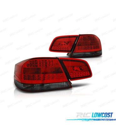 FAROLINS TRASEIROS BMW E92 06-10 LED VERMELHO FUMADO