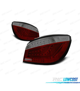 FAROLINS TRASEIROS BMW E60 LCI 07-10 LED VERMELHO FUMADO