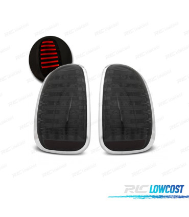 FAROLINS TRASEIROS MINI R60 COUNTRYMAN 10-15 LIGHT BAR FUMADO