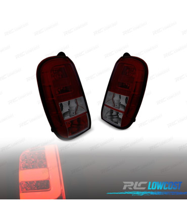 FAROLINS TRASEIROS DACIA DUSTER 10-13 LIGHT BAR VERMELHO FUMADO