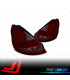 FAROLINS TRASEIROS PARA FORD FIESTA MK7 08-12 LIGHT BAR VERMELHO FUMADO