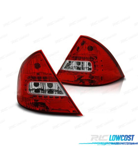 FAROLINS TRASEIROS FORD MONDEO MK3 00-07 LED VERMELHO CROMADO