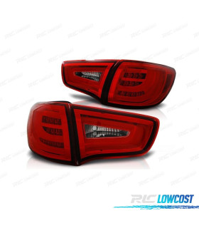 FAROLINS TRASEIROS KIA SPORTAGE 09-14 LIGHT BAR VERMELHO CROMADO