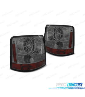 FAROLINS TRASEIROS RANGE ROVER SPORT 05-09 LED FUNDO CROMADO FUMADO