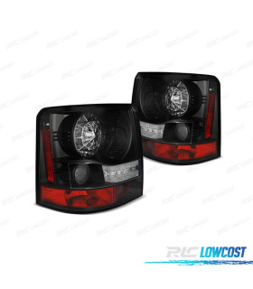 FAROLINS TRASEIROS RANGE ROVER SPORT 05-09 LED FUNDO PRETO
