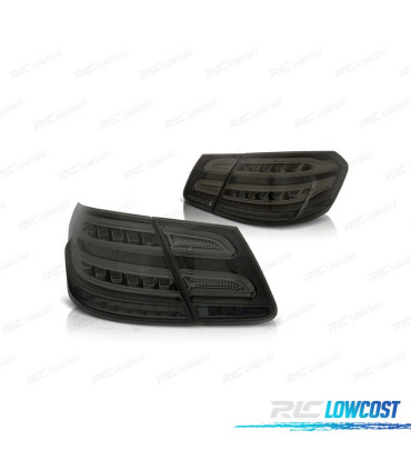 FAROLINS TRASEIROS PARA MERCEDES CLASSE E W212 09-13 LED CROMADO FUMADO