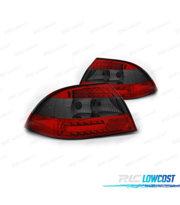 FAROLINS TRASEIROS PARA MITSUBISHI LANCER 03-08 LED VERMELHO FUMADO