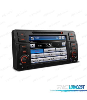 AUTO RADIO 2DIN 7" PARA BMW SERIE 3 E46 98-06 USB GPS TACTIL HD