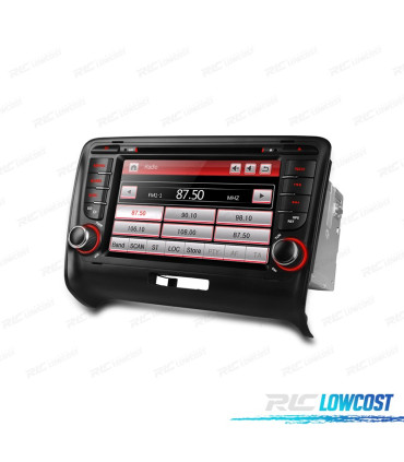 AUTO RADIO 2DIN 7" PARA AUDI TT 06-12 USB GPS TACTIL HD