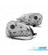FAROIS FRONTAIS PARA VOLKSWAGEN VW GOLF MK5 03-08 XENON LUZ DIURNA FUNDO CROMADO