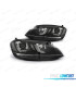 FAROIS FRONTAIS PARA VOLKSWAGEN VW GOLF 7 12-17 LOOK GTI LUZ DIURNA FUNDO PRETO