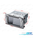 AUTO RADIO 2DIN 7" PARA FORD REDONDO COR CINZA USB GPS TACTIL HD