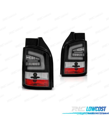 FAROLINS TRASEIROS VOLKSWAGEN VW T5 03-09 LIGHT BAR FUNDO PRETO
