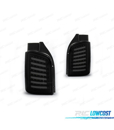 FAROLINS TRASEIROS VOLKSWAGEN VW TRANSPORTER T5 03-09 LED FUNDO PRETO