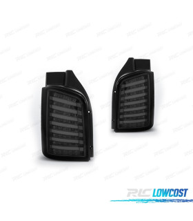 FAROLINS TRASEIROS VOLKSWAGEN VW TRANSPORTER T5 03-09 LED FUNDO PRETO FUMADO