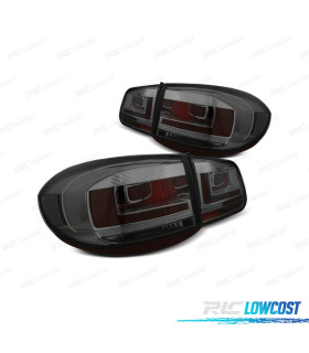 FAROLINS TRASEIROS PARA VOLKSWAGEN VW TIGUAN 07-11LIGHT BAR FONDO CROMADO FUMADO