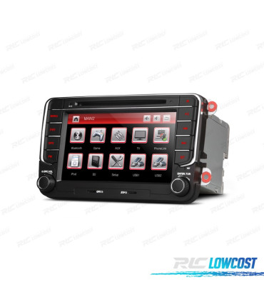 AUTO RADIO 2DIN 7" PARA SEAT USB GPS TACTIL HD 2004-2016