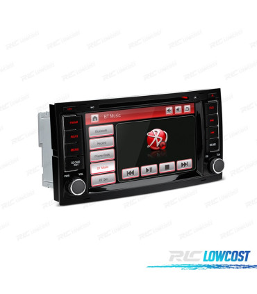 AUTO RADIO 2DIN 7" PARA VOLKSWAGEN VW TOUAREG T5 04-11 USB GPS TACTIL HD