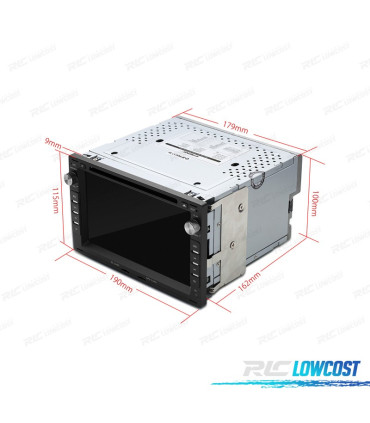 AUTO RADIO ANDROID 10 2DIN 7" PARA VOLKSWAGEN VW USB GPS TACTIL HD