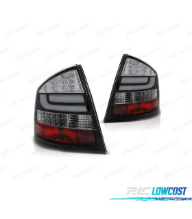 FAROLINS TRASEIROS PARA SKODA OCTAVIA 04-08 LIGHT BAR PRETO