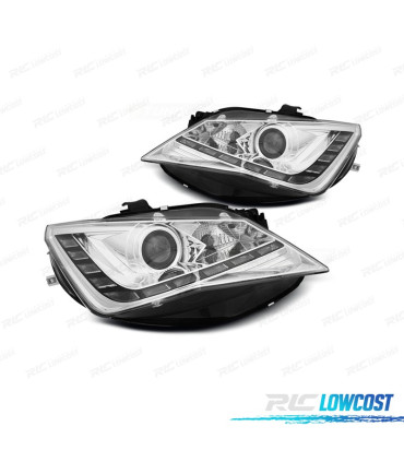 FAROIS FRONTAL PARA SEAT IBIZA 6J 12-15LUZ DIURNA LED CROMADO