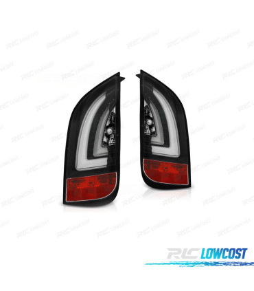 FAROLINS TRASEIROS PARA SEAT MII 11- LIGHT BAR FUNDO PRETO FUMADO