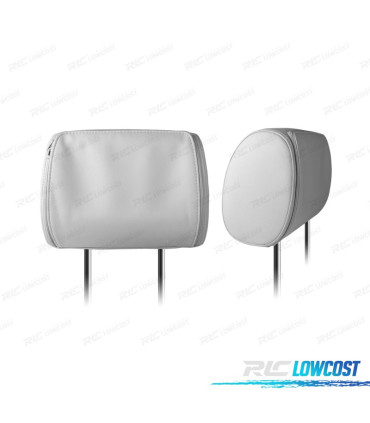 ENCOSTO DE CABEÇA MULTIMEDIA 9 PULGADAS HD TÁCTIL USB SD COR EM CINZA