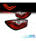 FAROLINS TRASEIROS PARA SEAT IBIZA 08-12 LIGHT BAR FUNDO VERMELHO CROMADO 3 PORTAS