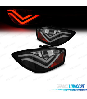 FAROLINS TRASEIROS SEAT IBIZA 08-12 LIGHT BAR FUNDO PRETO 3 PORTAS