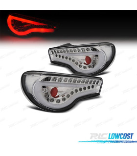FAROLINS TRASEIROS PARA TOYOTA GT86 12- LIGHT BAR FUNDO CROMADO