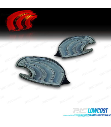 FAROLINS TRASEIROS PARA PEUGEOT 208 12-15 LIGHT BAR FUNDO CROMADO
