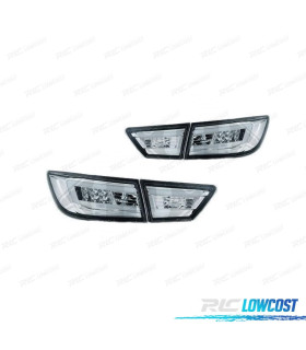 FAROLINS TRASEIROS RENAULT CLIO 4 13-16 LIGHT BAR FUNDO CROMADO