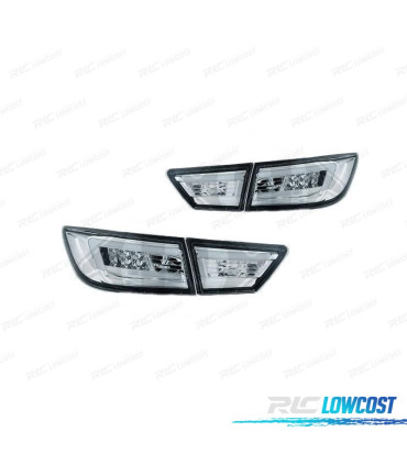 FAROLINS TRASEIROS RENAULT CLIO 4 13-16 LIGHT BAR FUNDO CROMADO
