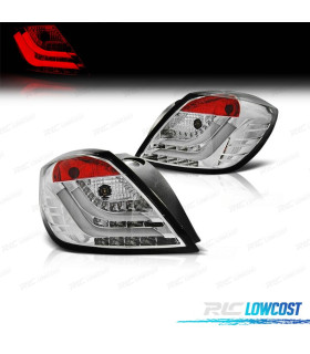 FAROLINS TRASEIROS PARA OPEL ASTRA H GTC 04-09 LIGHT BAR FUNDO CROMADO