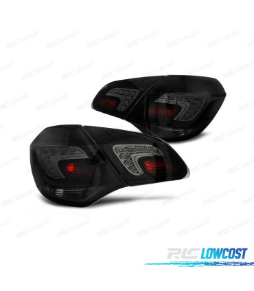 FAROLINS TRASEIROS PARA OPEL ASTRA J 09- LED FUNDO PRETO FUMADO